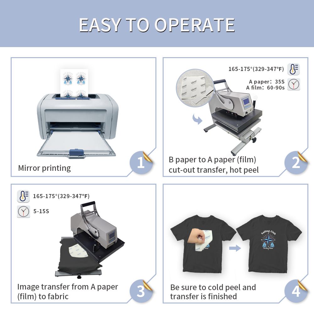 Laser Self Weeding Paper No Cutting Heat Transfer 20sets