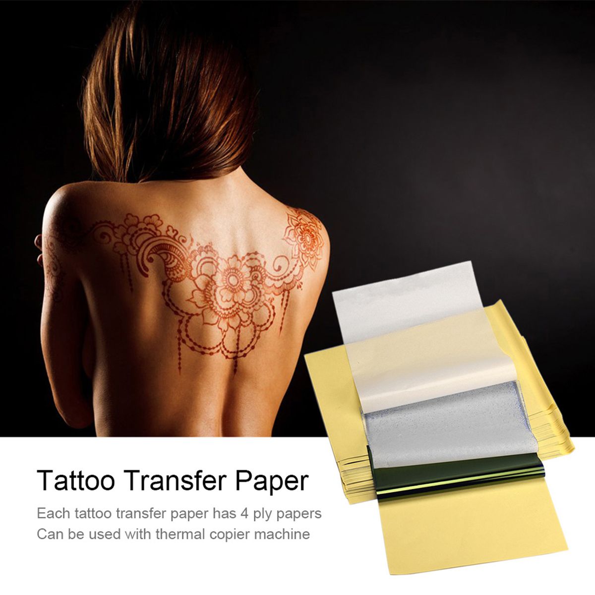 25 Sheets Tattoo Transfer Paper Tattooing Thermal Paper