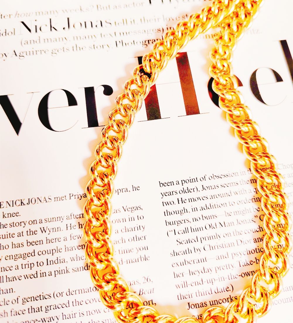 18K Real Gold Plated Copper Necklace For Women Chain Women's Necklace