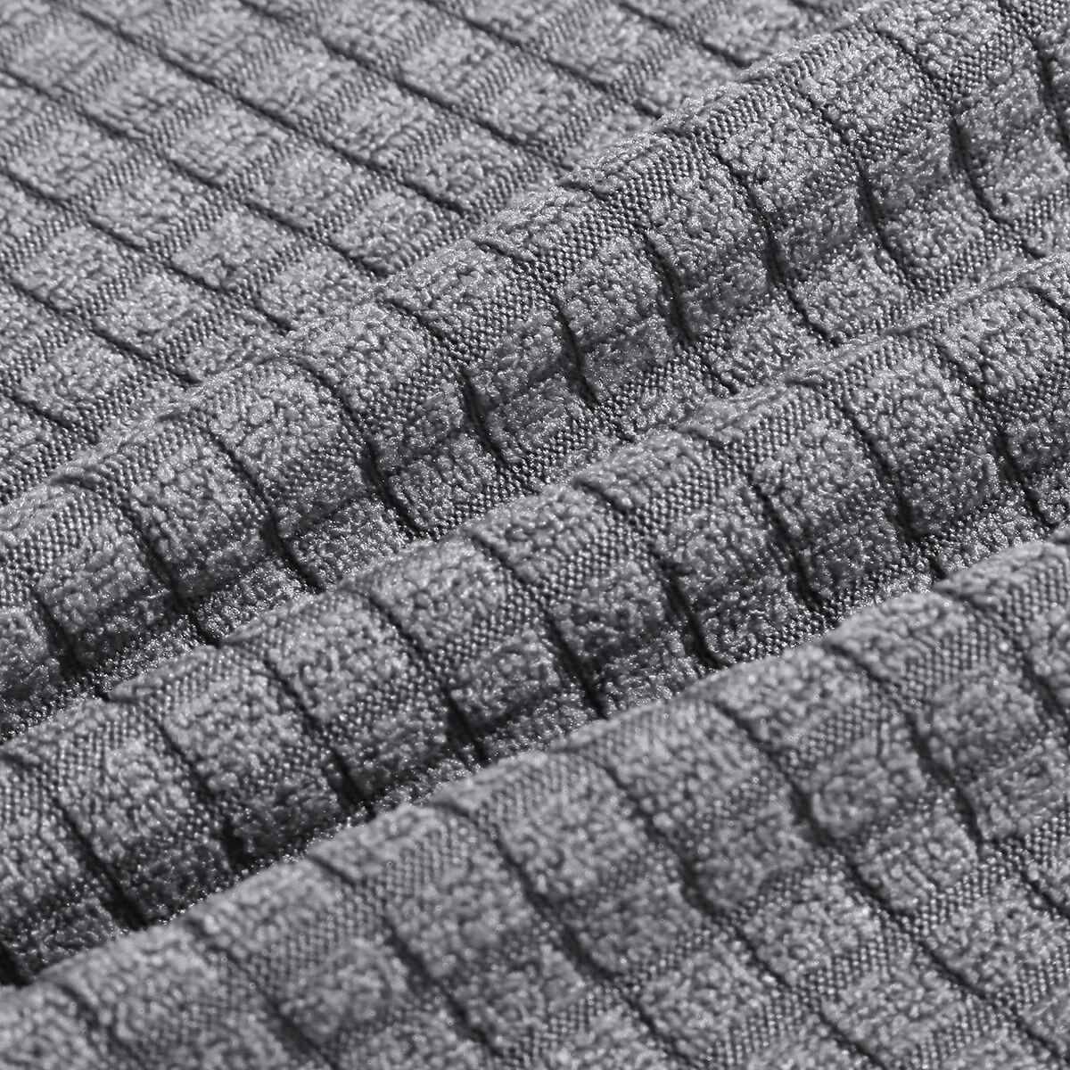 Sofa Slipcover 3 Seater 130-200cm Solid Polyester Couch Cover Waterproof Living Room Stretch Elastic Washable Home Light Gray