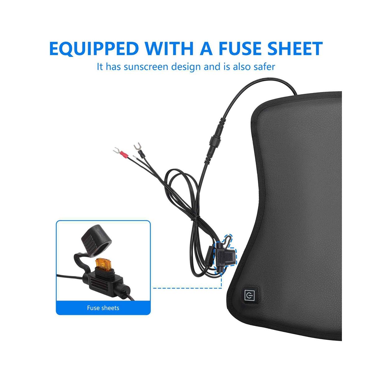Motorcycle Heated Seat Cushion Electric Heated Seat Pad