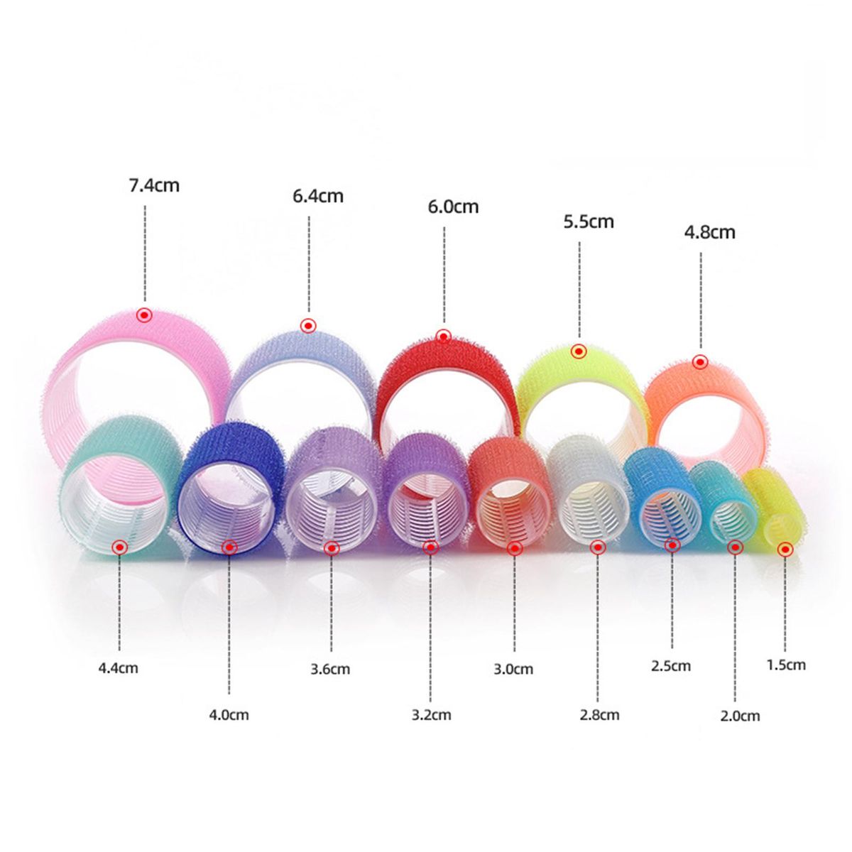 6 Pieces Bangs Roll Hair Dressing Curlers Styling Curly