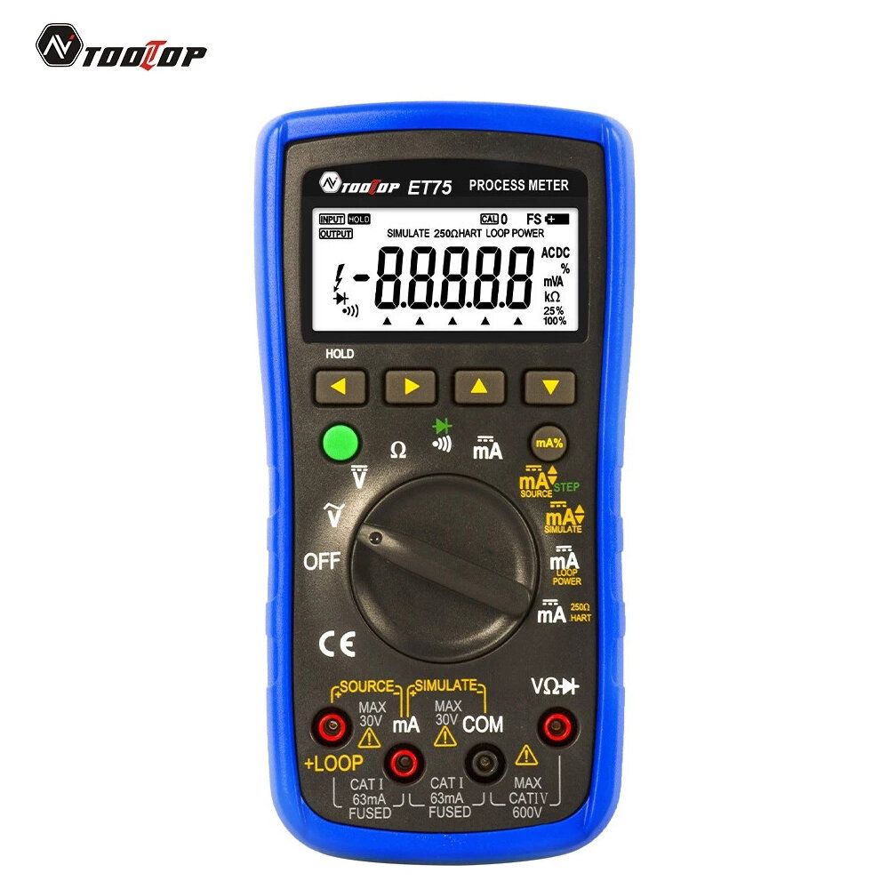TOOLTOP ET75 Process Multimeter Signal Source 2 In 1 Loop