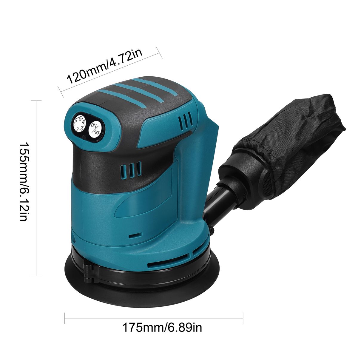 125mm Brushless Motor Cordless Orbital Sander Wood Grinder