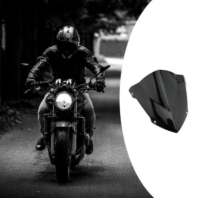 Front Windshield Windscreen For YAMAHA FZ07 2014-2020 Motorcycle Black