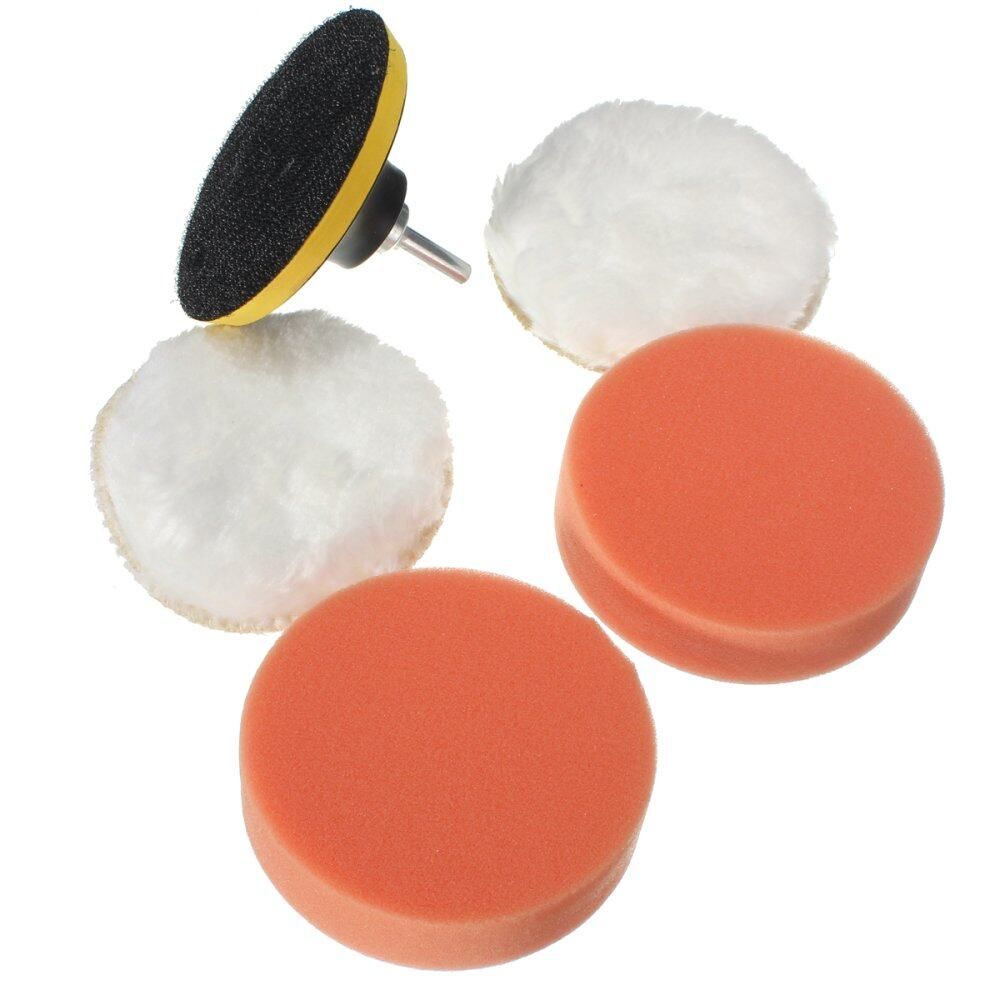 5 Piece Car 10 Cm Nylon Wool Wheel Polishing Disk + 10 Cm Plate