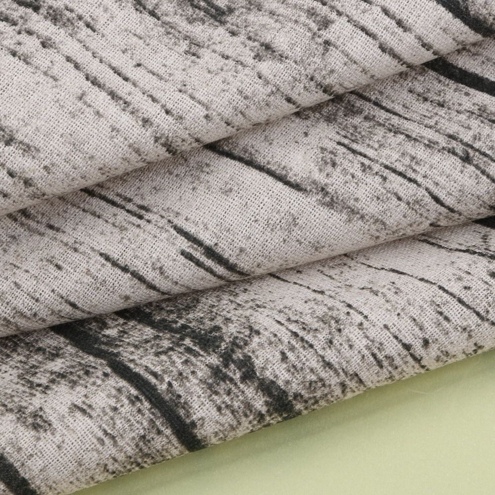Vintage Popular Table Cloth Linen Rectangular Tablecloth Wooden Grain Dustproof Restaurant Table Cover, Size:70x70cm(Grey)