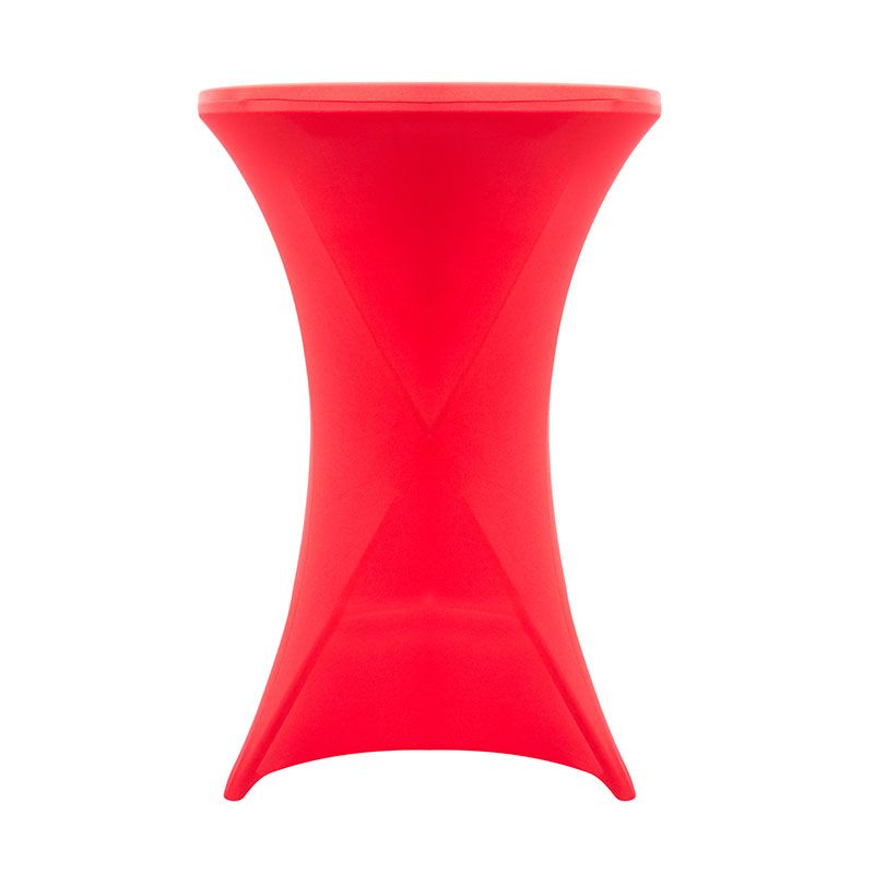 Elastic Cocktail Table Cover Spandex Stretch Anti-dirty Tablecloth For Bar Table Bistro Banquet Wedding Party Event Hotel Decor Red