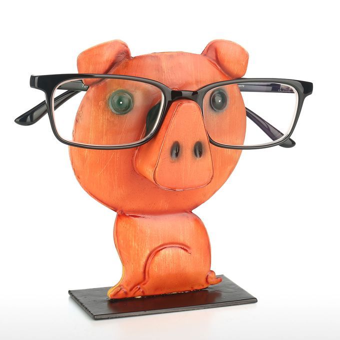 Pig Shaped Eyeglass Rack Glasses Eyewear Holder Animal