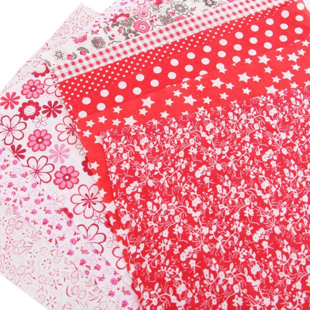 100Pcs DIY Assorted Pattern Floral Printed Patchwork Cotton