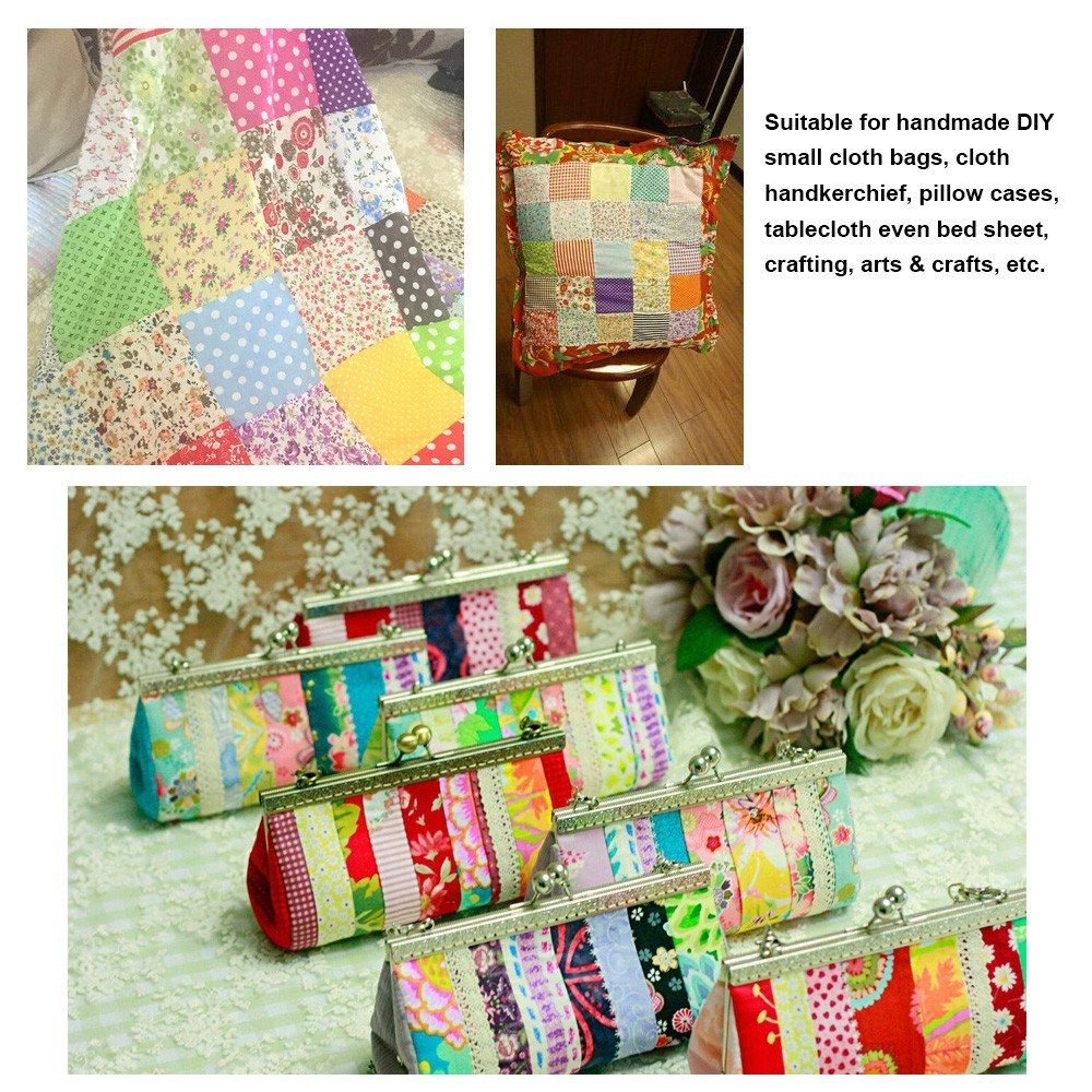 100Pcs DIY Assorted Pattern Floral Printed Patchwork Cotton