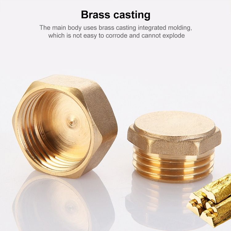 Hexagon Plug Male Thread, Caliber:2 Point