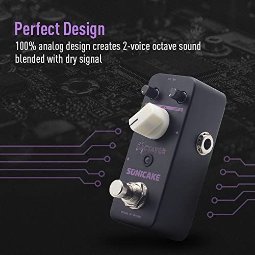 SONICAKE Octave Guitar Pedal Octave Pedal Guitar Effects Ped