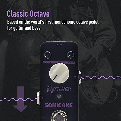 SONICAKE Octave Guitar Pedal Octave Pedal Guitar Effects Ped