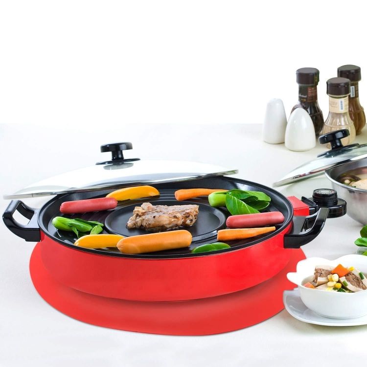 3 PCS Round Silicone Non- Insulation Placemat