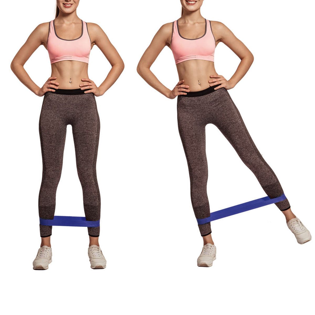 5 PCS Sports Exercise Resistance Loop Bands Set Elastic Band