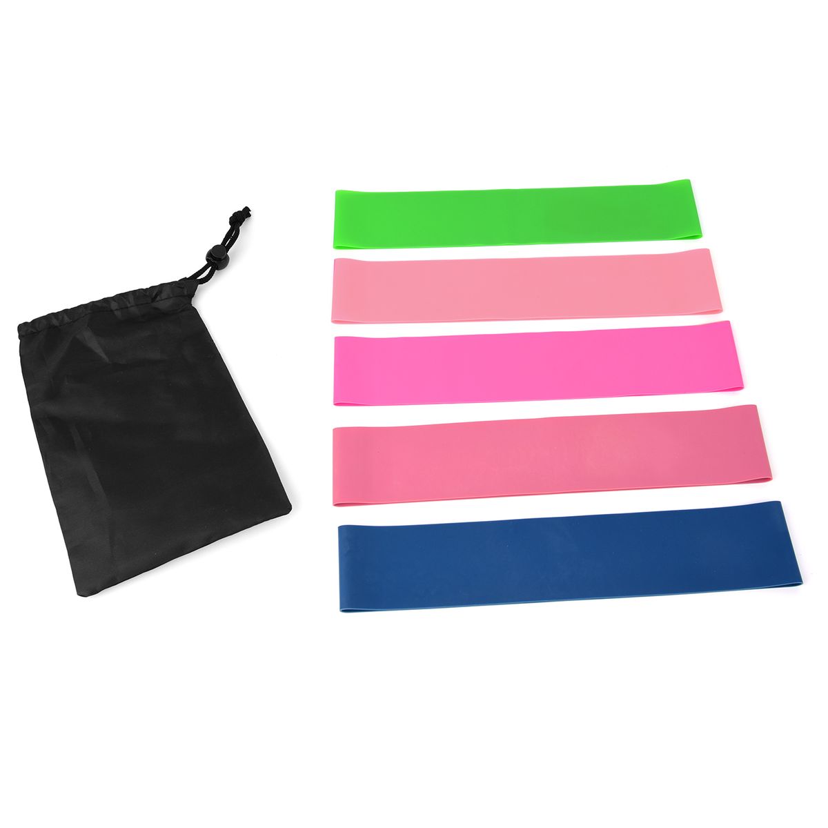 5 PCS Sports Exercise Resistance Loop Bands Set Elastic Band