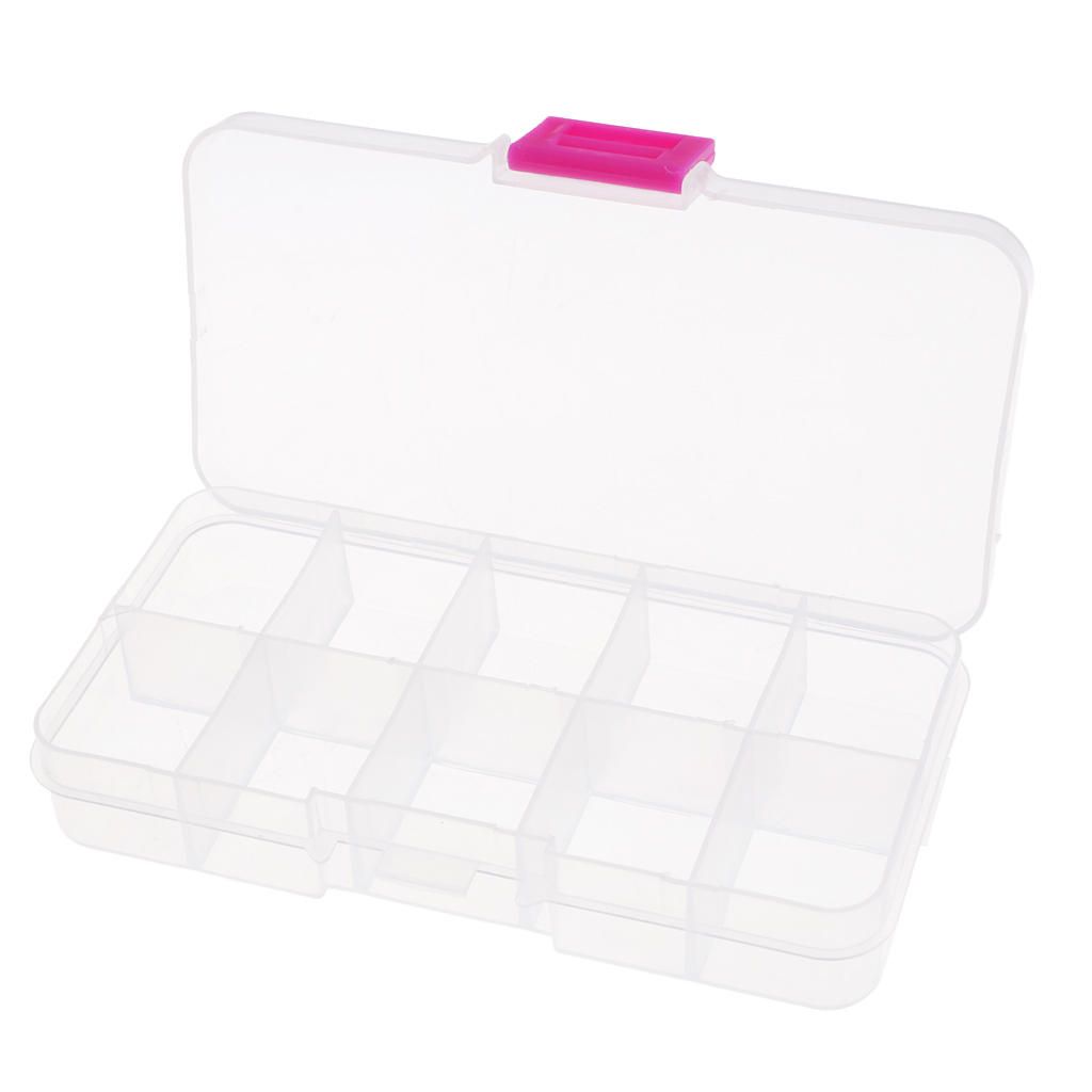 Clear Plastic Storage Box Case For Hobby/Craft/Sewing /DIY 127 X 66 X