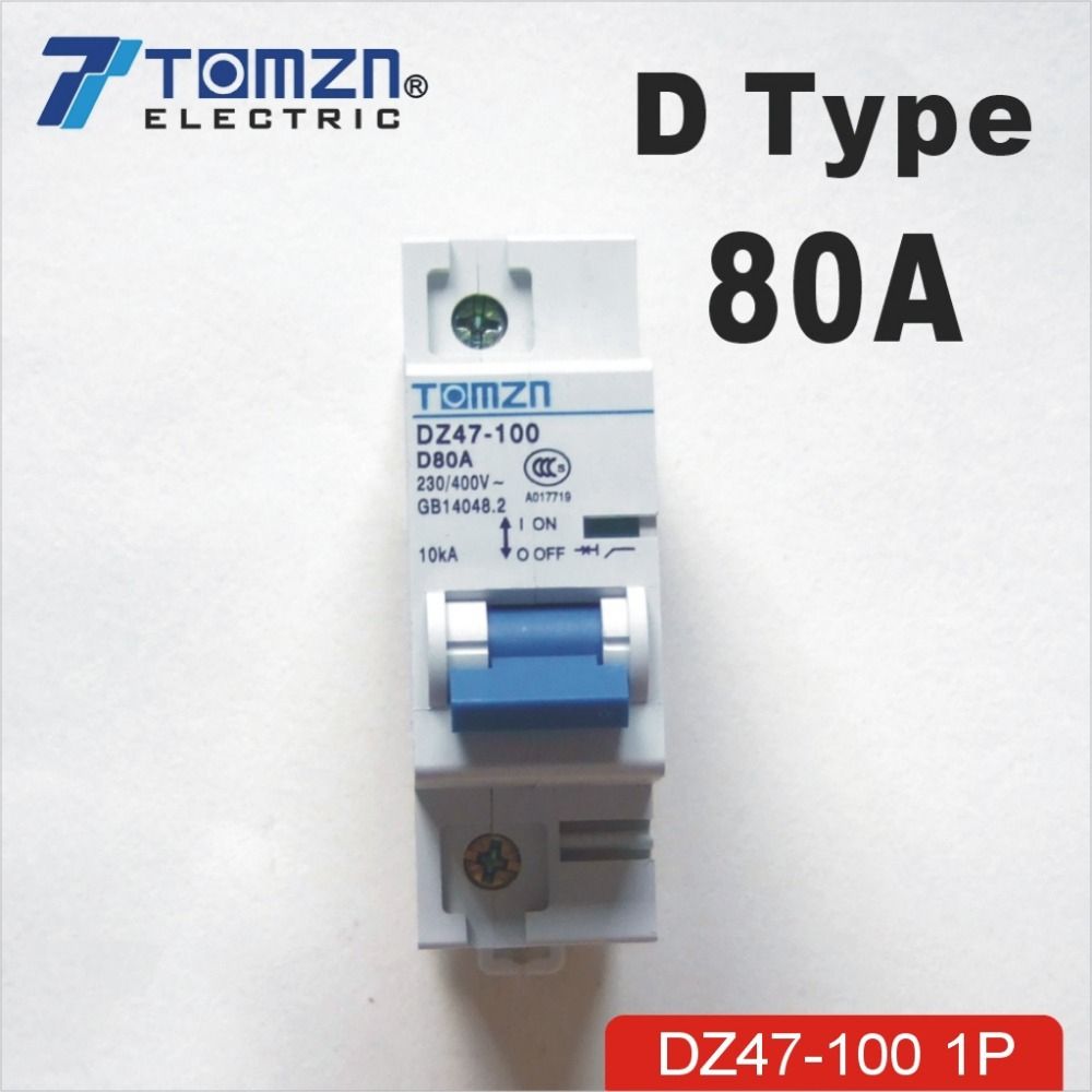 1P MCB 80A 60HZ Breaker Circuit 50HZ 240V 415V