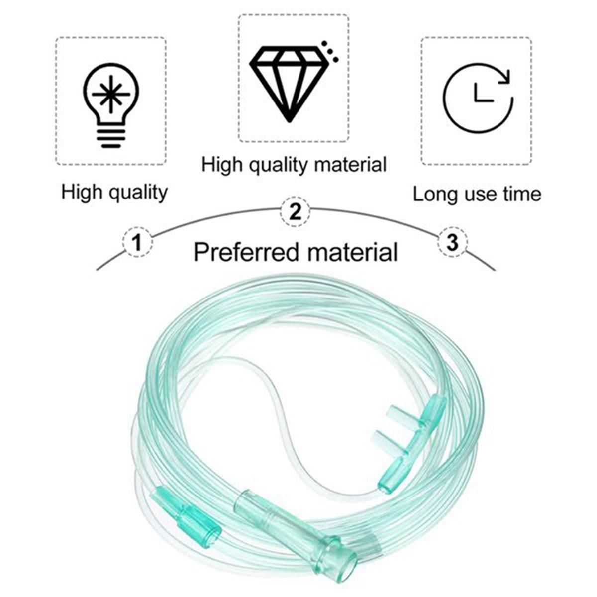 Multi-style 15Pcs Oxygen Cannulas 2 Meters Nasal Cannula Soft Nasal Oxygen Tubing O2 Cannula for Adults