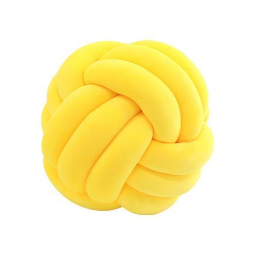 Yellow Knot Handmade Cushion Pillow