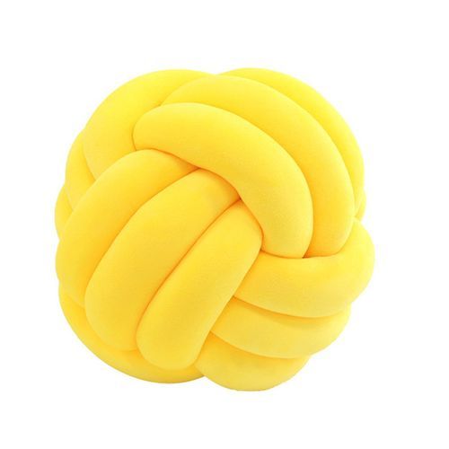 Yellow Knot Handmade Cushion Pillow