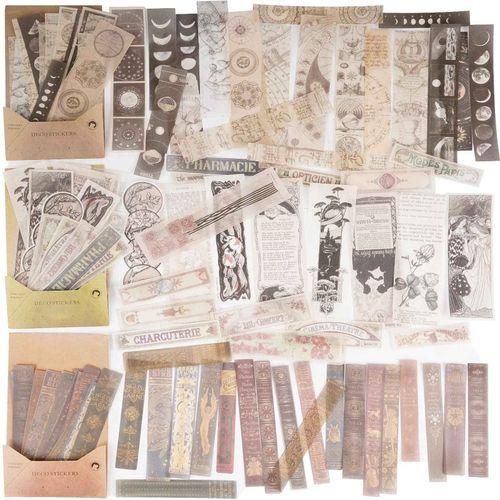 120 Pcs Scrapbook Sticker Washi Paper Stickers
