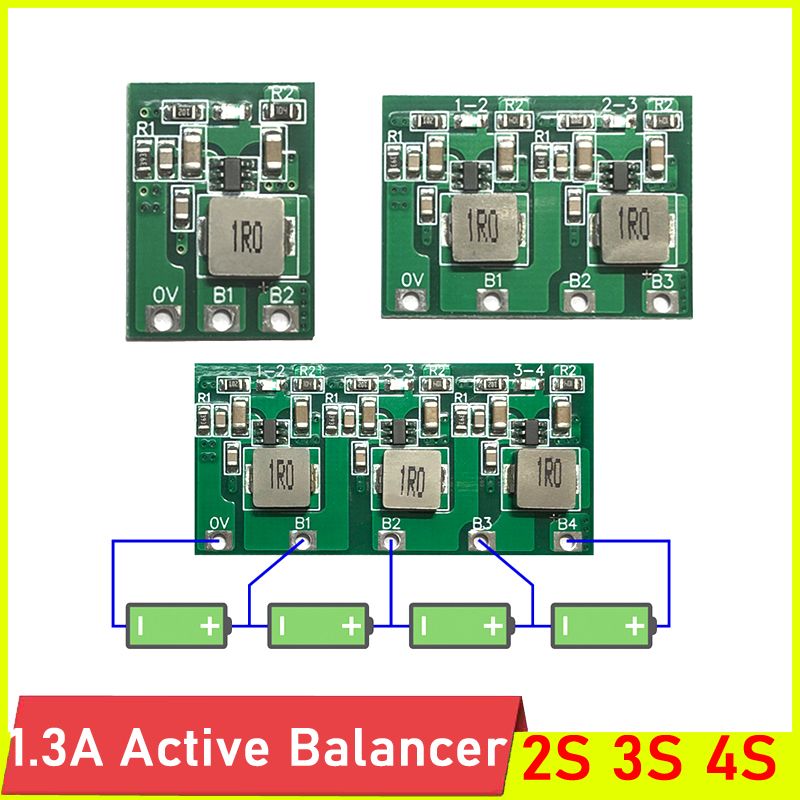1.3A Active Equalizer Balancer 2S 3S 4S 3.7V 18650 Lithium 3.2V Lifepo4 Battery Transfer Active Balance For BMS Protection Board-3S