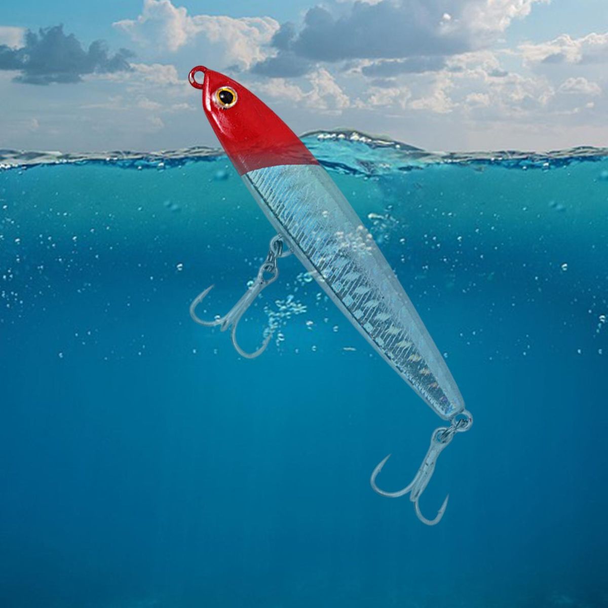 Fishing Bait Highly Simulated Colorful Fish Red