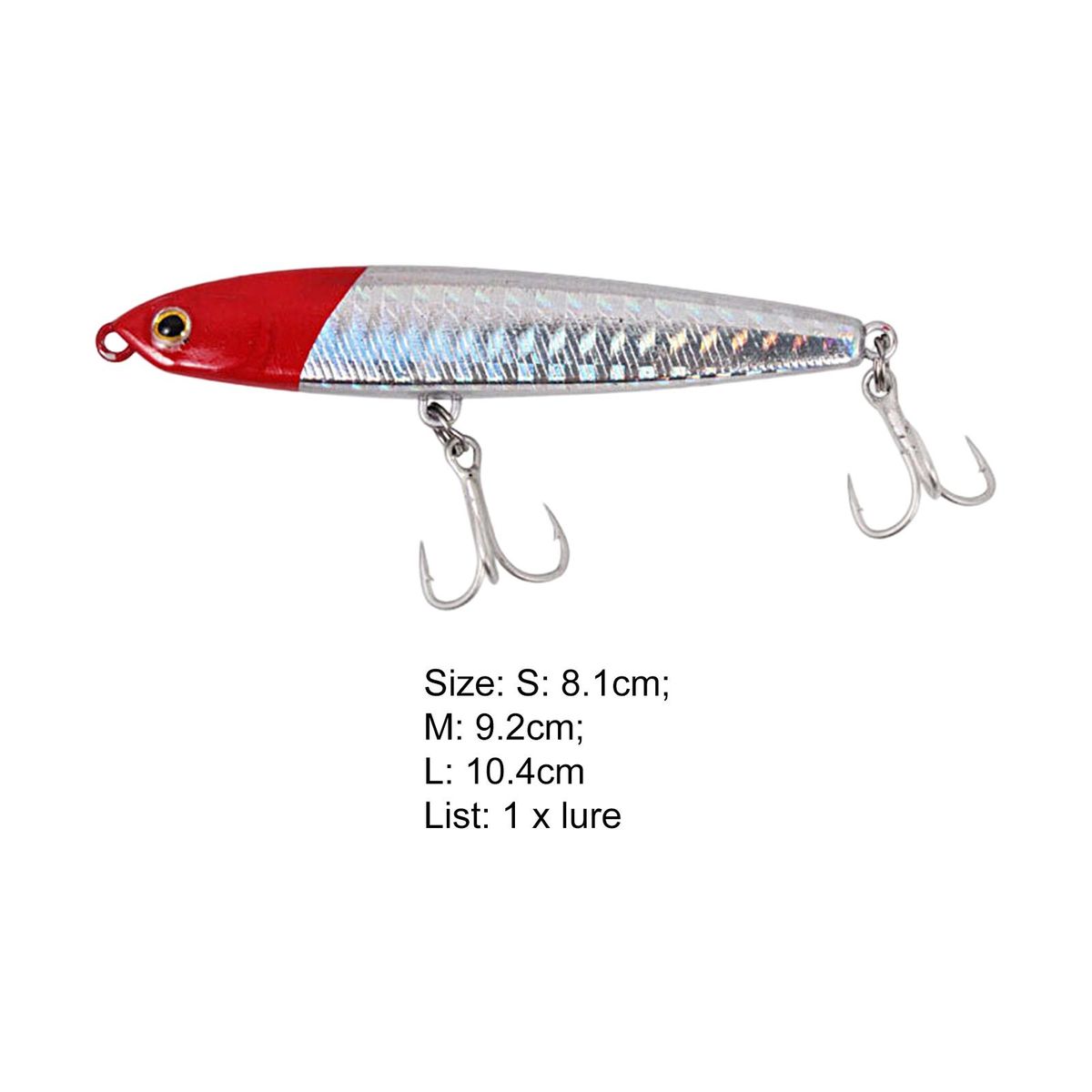 Fishing Bait Highly Simulated Colorful Fish Red