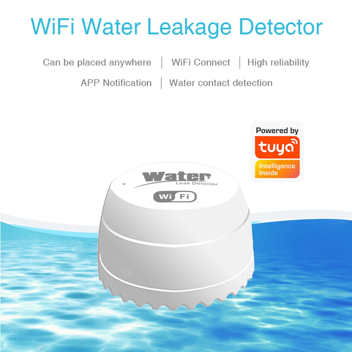WIFI Water Leak Sensor Water Leakage Intrusion Detector