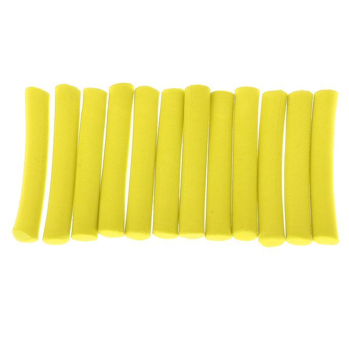 12x  Foam Stick 50mm Cylinder Float DIY Materials Zig Yellow
