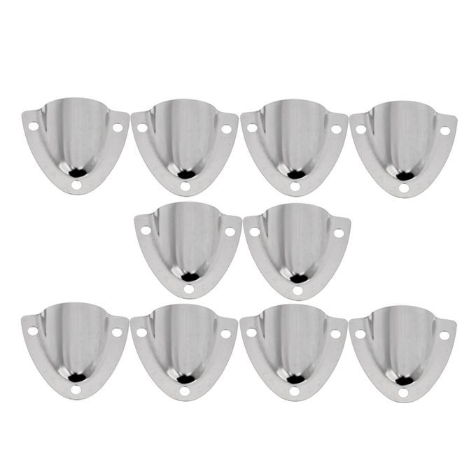 10pcs Boat Stainless Steel Clam Shell Midget Vent Hose Cable Cover For
