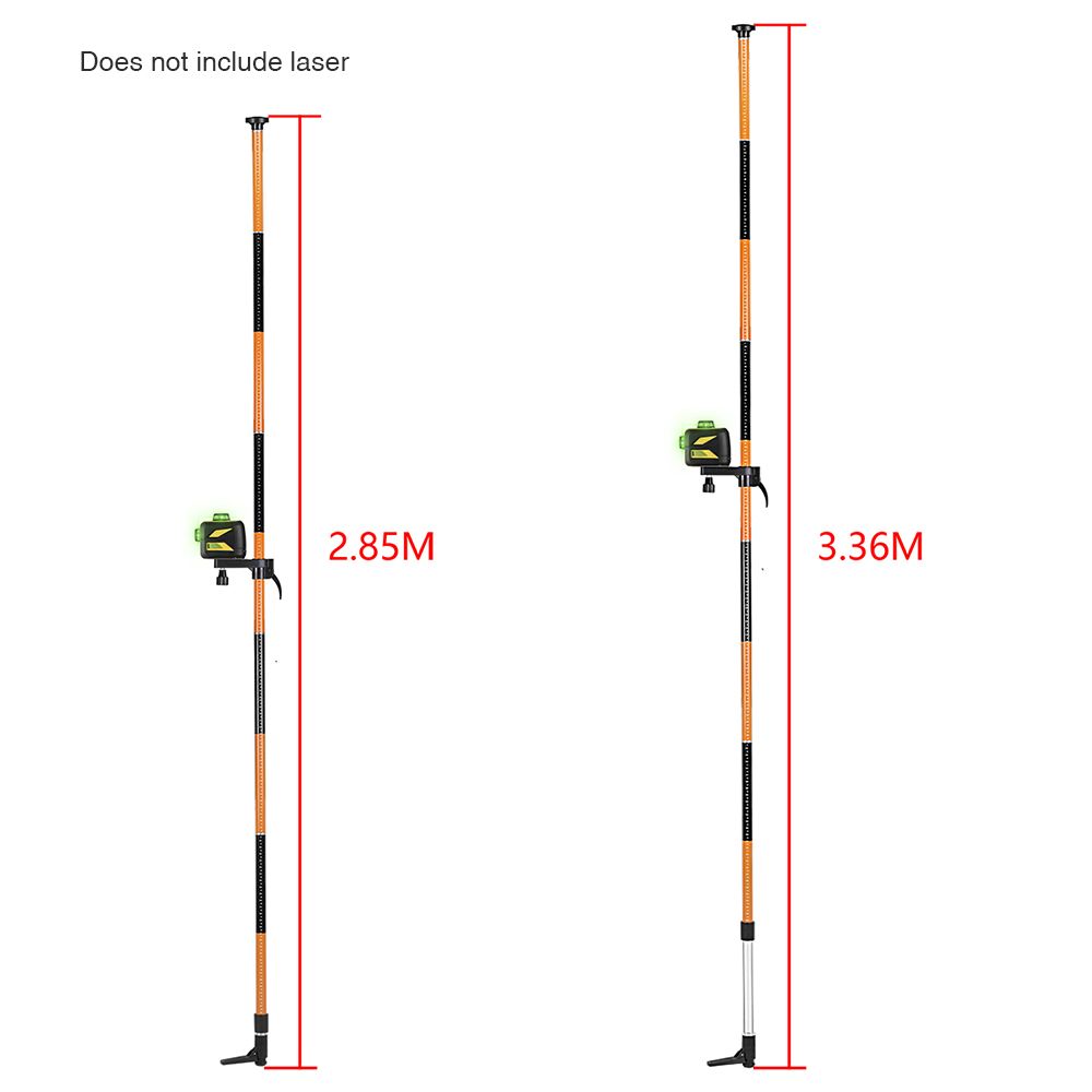 3.36M Laser Level Extend Bracket  Telescopic Rod 5/8 And 1/4 Interface Elongation Support Stand(FLP370A)