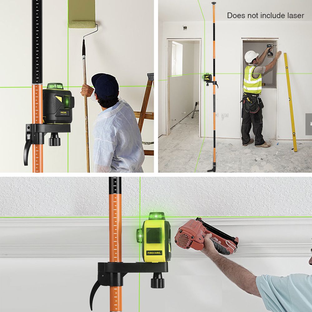 3.36M Laser Level Extend Bracket  Telescopic Rod 5/8 And 1/4 Interface Elongation Support Stand(FLP370A)