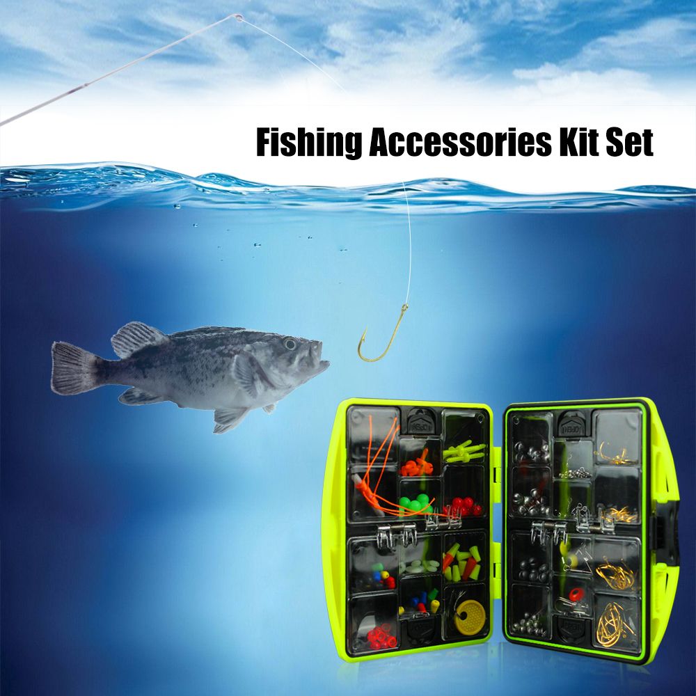 Fishing Accessories Kit Including Hook Sinker Weights