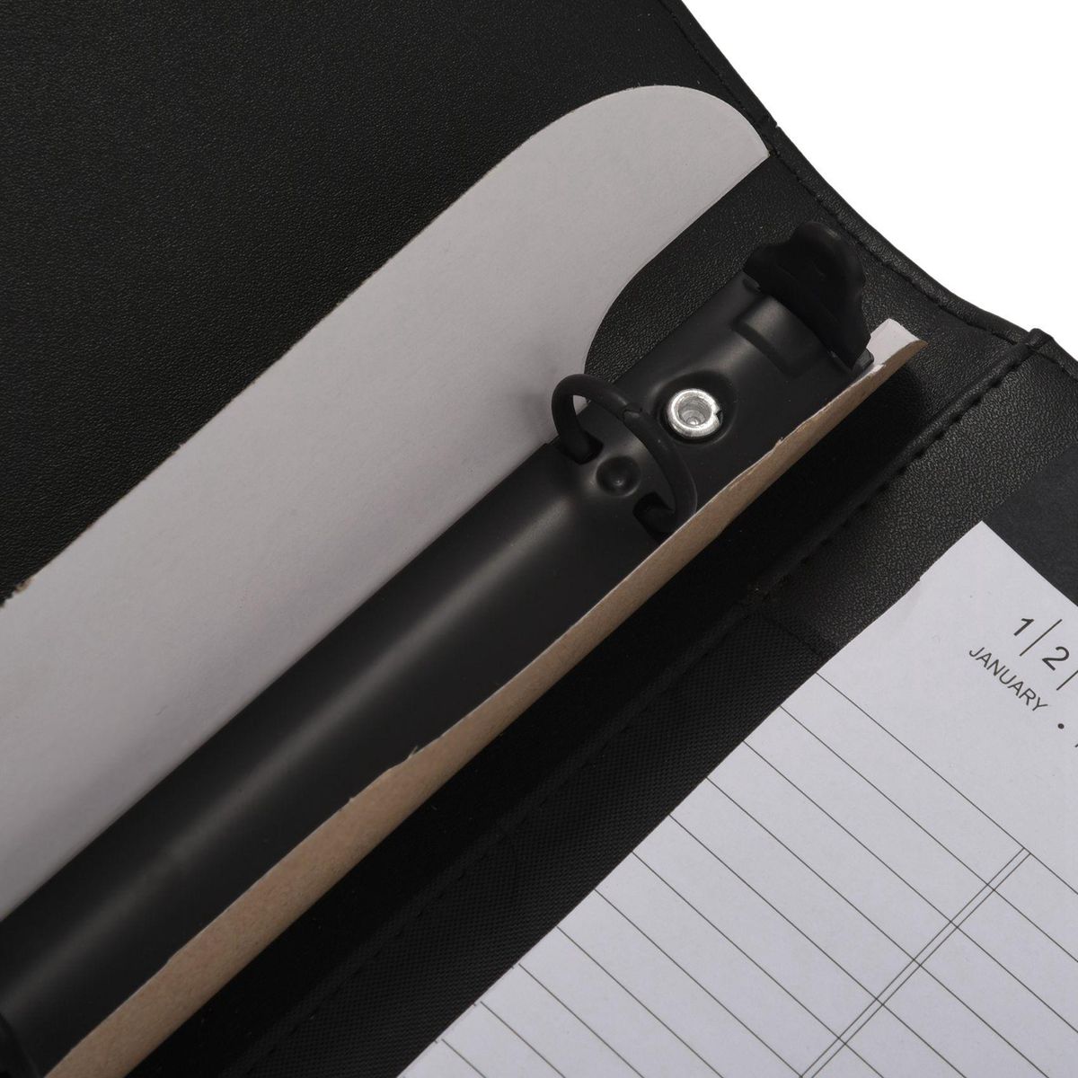 A4 Leather 3 Ring Portfolio Binder Business Binder