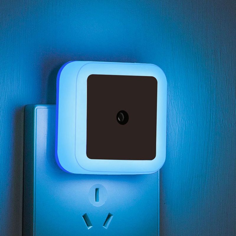 Wireless R LED Night Light EU US Plug Mini Square Night Lights For Baby Children Living Room Bedroom Corridor Lighting Lamp