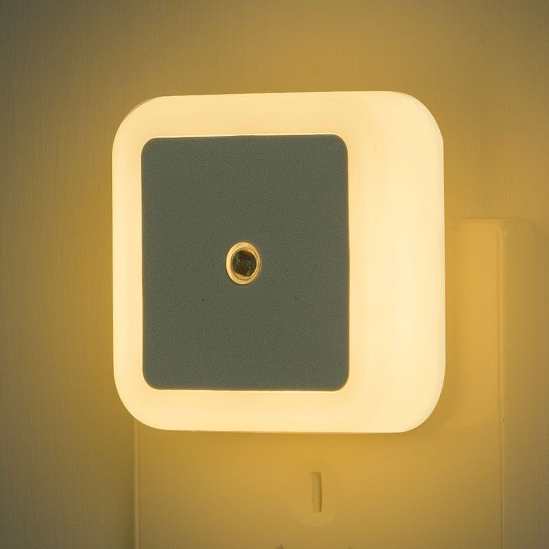 Wireless R LED Night Light EU US Plug Mini Square Night Lights For Baby Children Living Room Bedroom Corridor Lighting Lamp