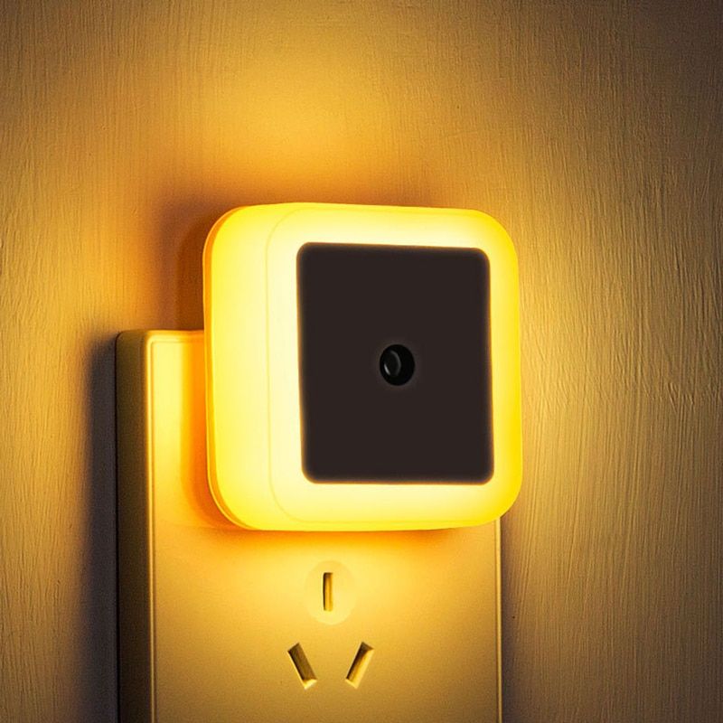 Wireless R LED Night Light EU US Plug Mini Square Night Lights For Baby Children Living Room Bedroom Corridor Lighting Lamp