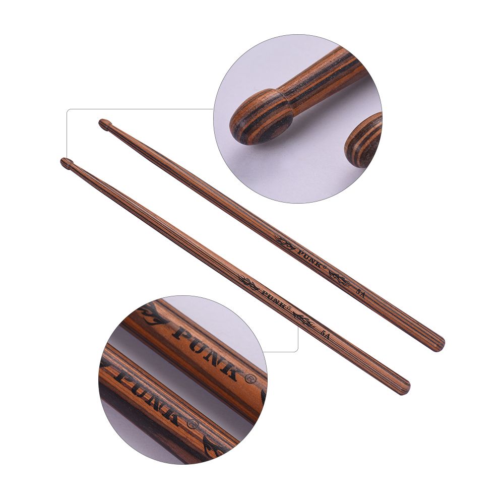 One Pair Of 5A Wooden Drumsticks Drum Sticks Maple Wood