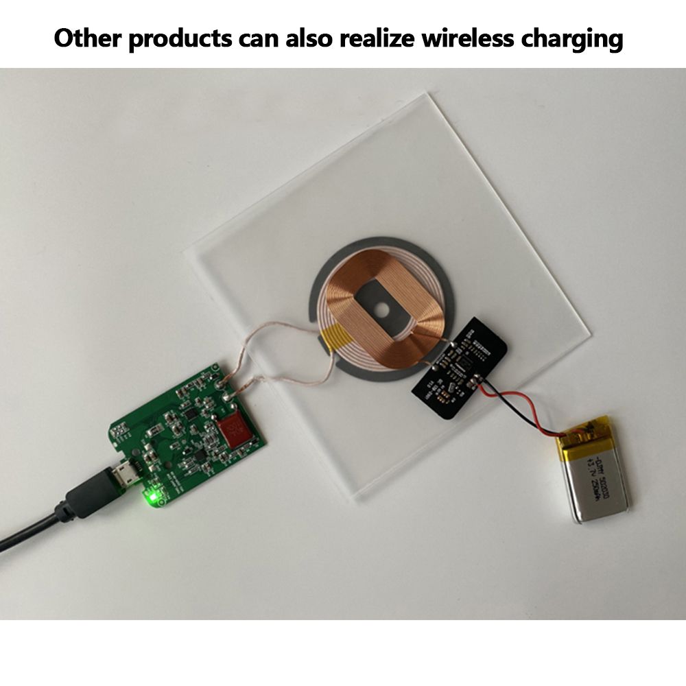 10W 15W 5V 12V Fast Charging Wireless Charger Transmitter Receiver Module Type-c USB + Coil Qi Charging FOR CAR PHONE Battery-15W Transmitter