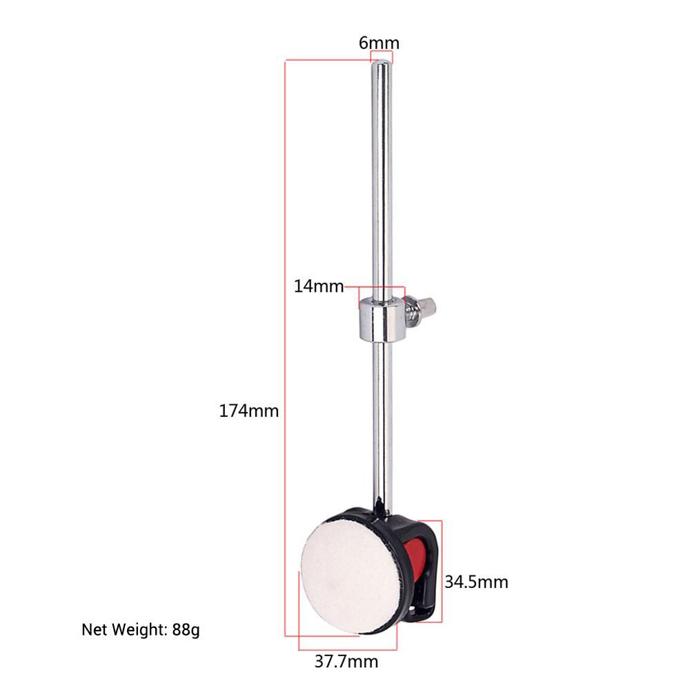 Percussion Hammer Drum Stick Bass Drum Beater Hammer Silicone Head with Felt Cotton for Drum Set Parts Accessories