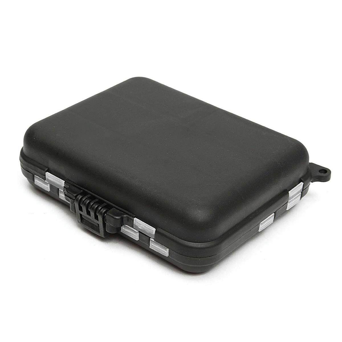 128pcs Hooks Baits Tackle Box Full Storage Case Tool Set Black