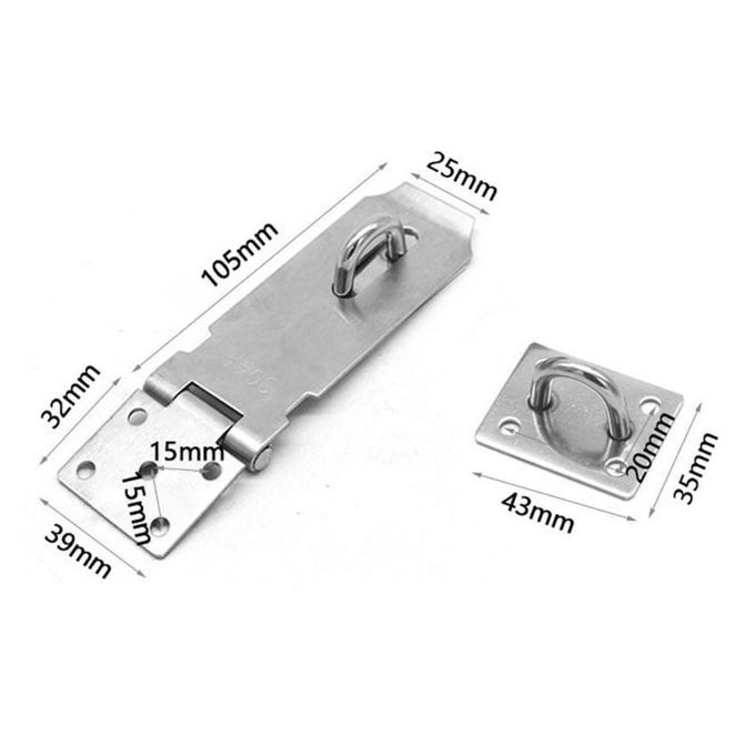 Clasp Gate Hasp Staple Easy Install Door Lock