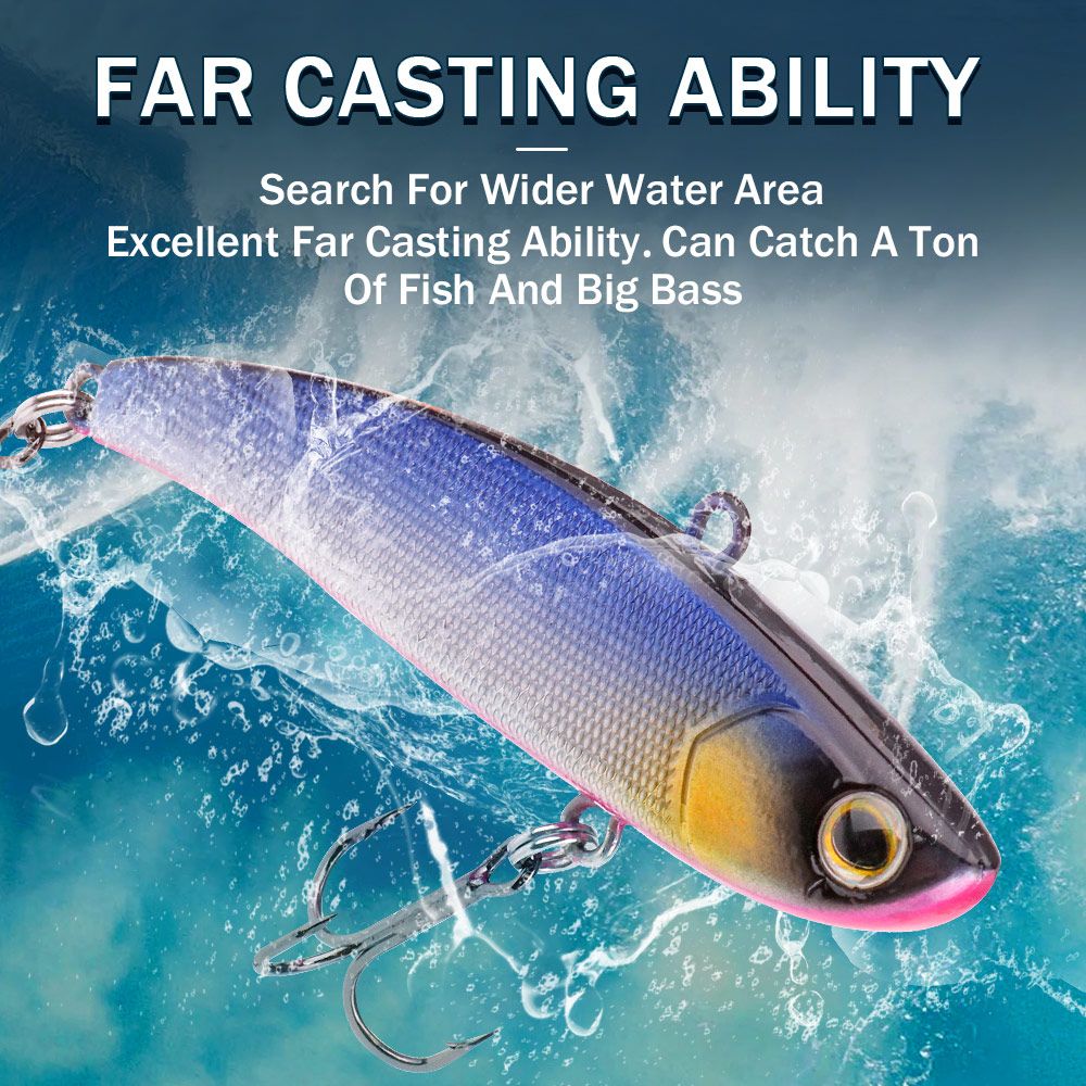 Rattlin Lure Crankbait Fishing Lipless Pike GOBASS Bait