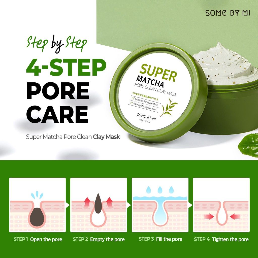 Super Matcha Pore Clean Clay Mask 100G, Made In Korean Goods