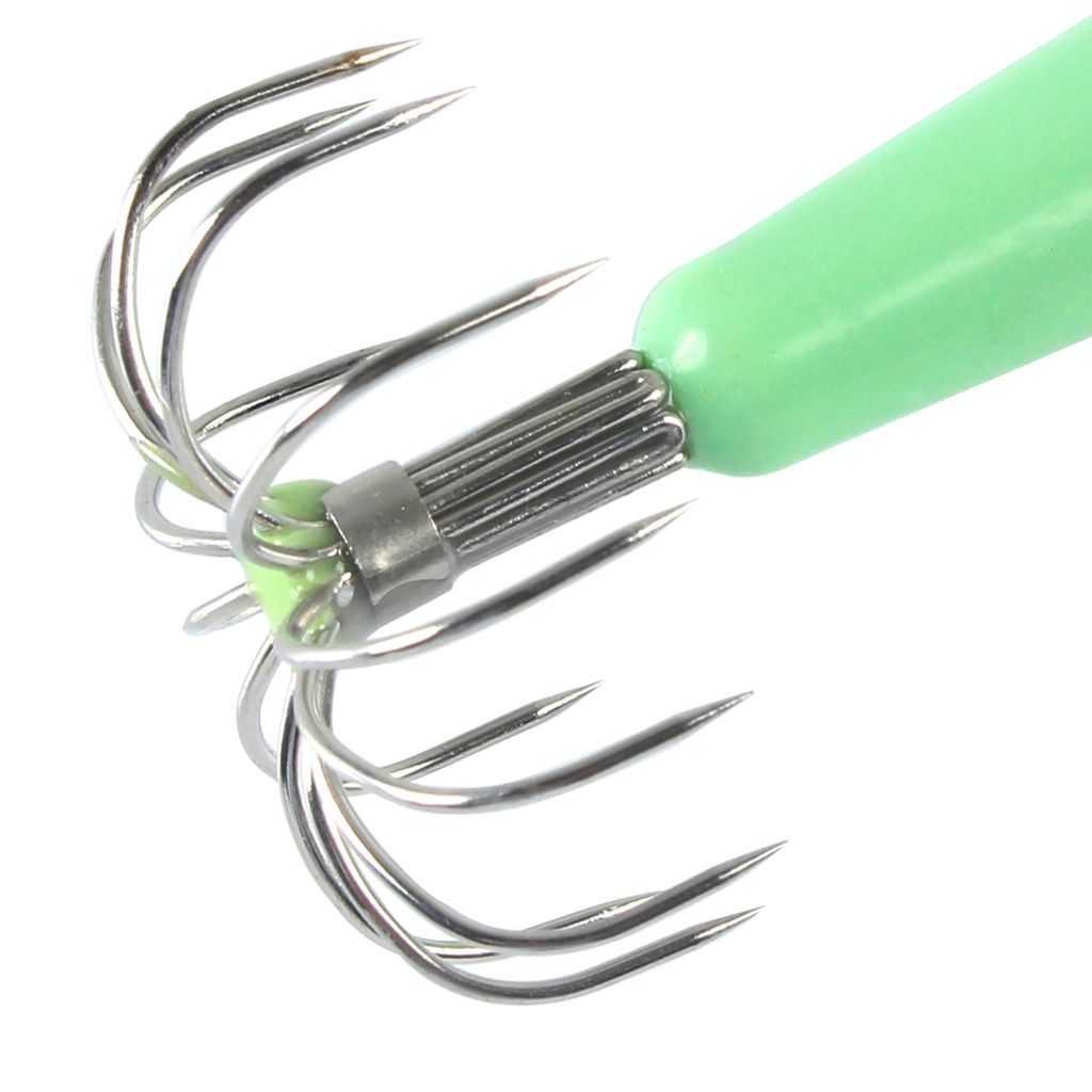2pcs Shrimp Prawn   Squid Jigs Hooks Freshwater Saltwater