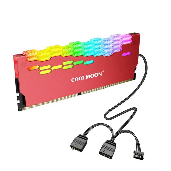 Radiator ARGB Shell Heat Sink Spreader RAM Memory For DIY Red