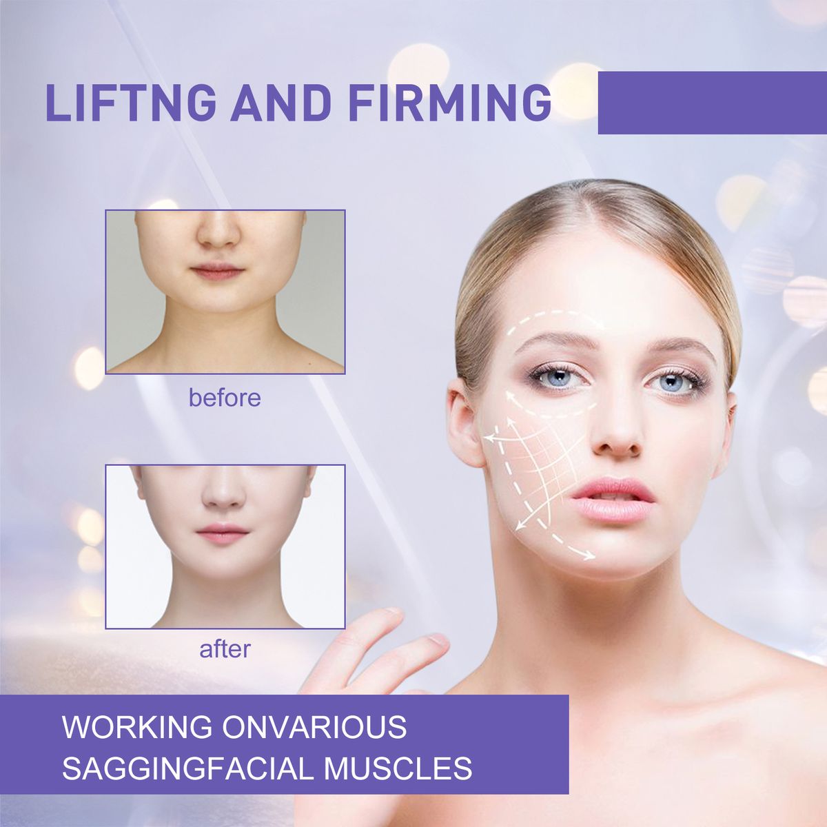 40Pcs V Shape Face Lift Tape Instant Tightening Stickers